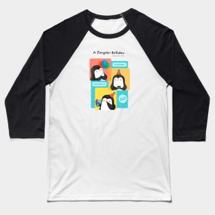 A Penguin Birthday Baseball T-Shirt